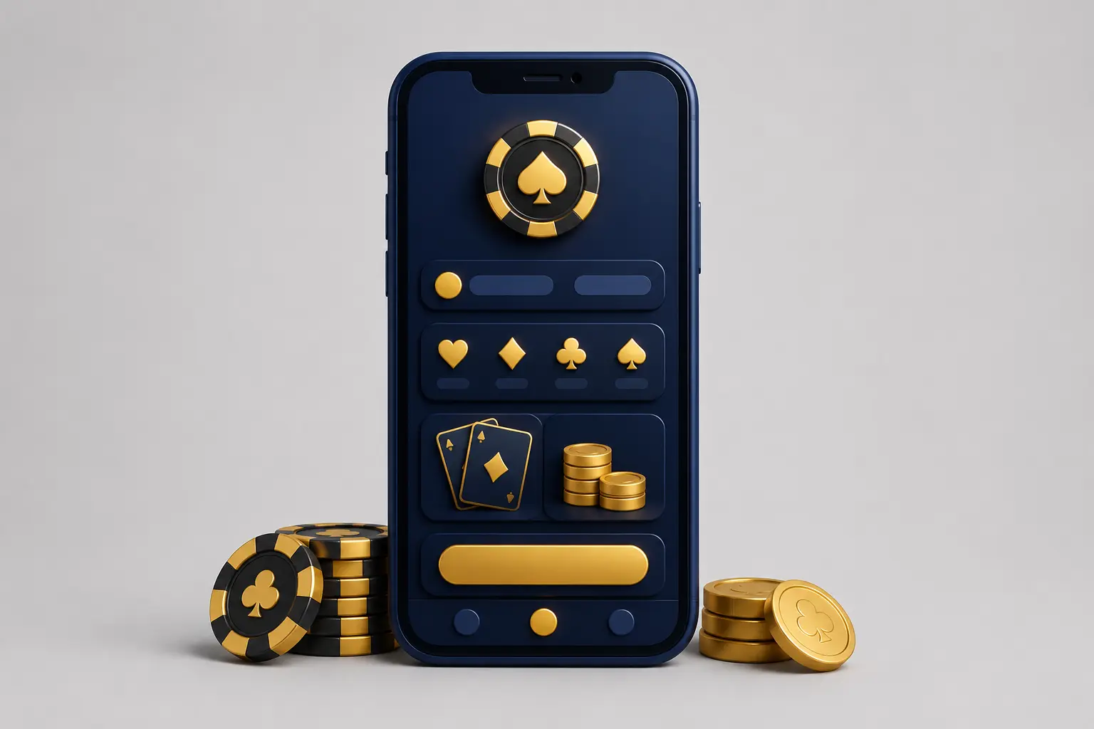 Mobile casino app illustration